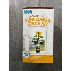 Back to the Roots Organic Sunflower Grow Kit Mason Jar Planter Seeds New
